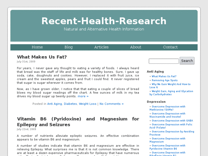 www.recent-health-research.com