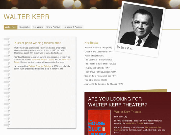 www.walterkerrtheatre.com