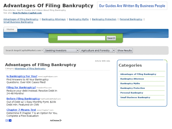 www.advantages-of-filing-bankruptcy.com