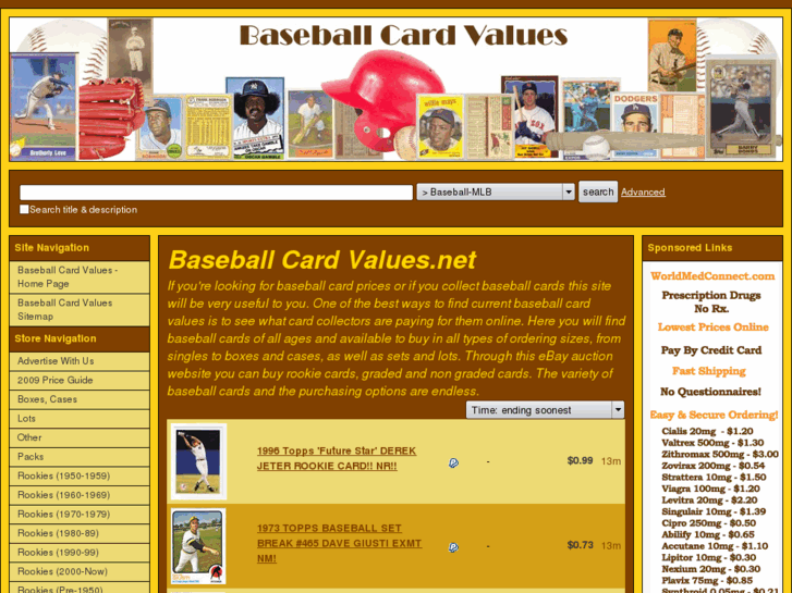 www.baseball-card-values.net