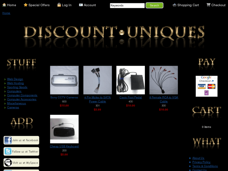 www.discountuniques.com