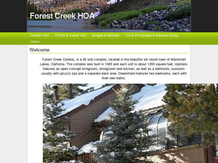 www.forestcreekmammothhoa.com