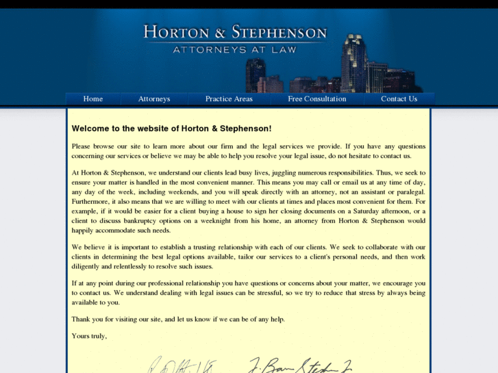 www.hortonstephensonlaw.com