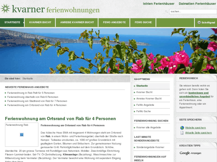 www.kvarner-ferienwohnungen.net