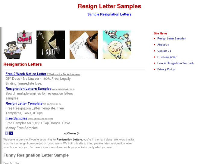 www.resignlettersample.com