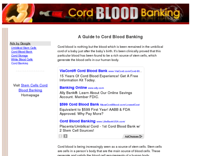 www.cordbloodbankingguide.com