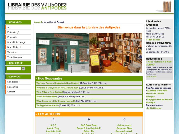 www.librairie-des-antipodes.com