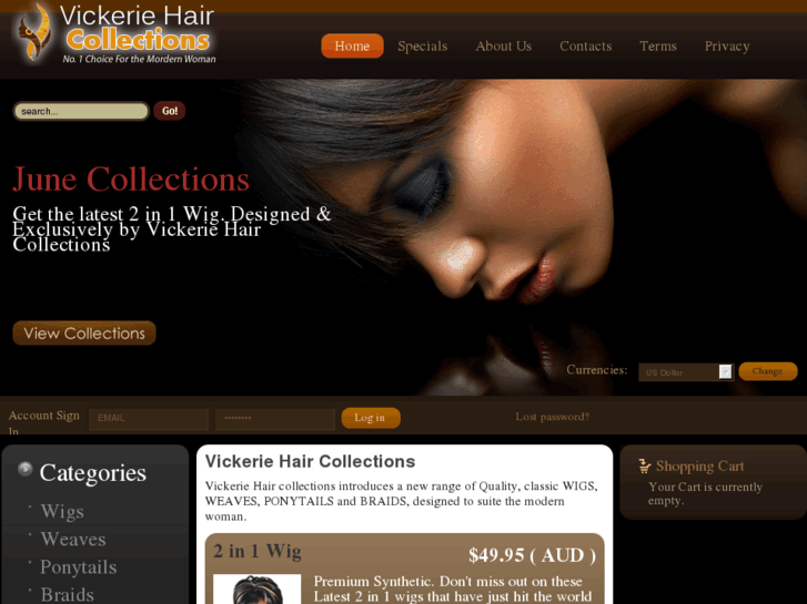 www.vickeriehaircollections.com