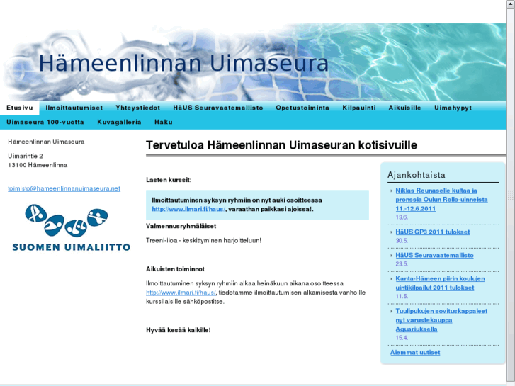 www.hameenlinnanuimaseura.net