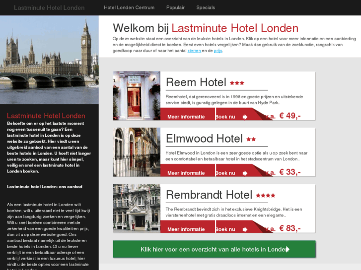 www.lastminutehotellonden.nl