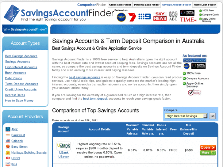 www.savingsaccountfinder.com.au