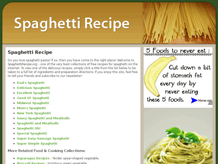 www.spaghettirecipe.org