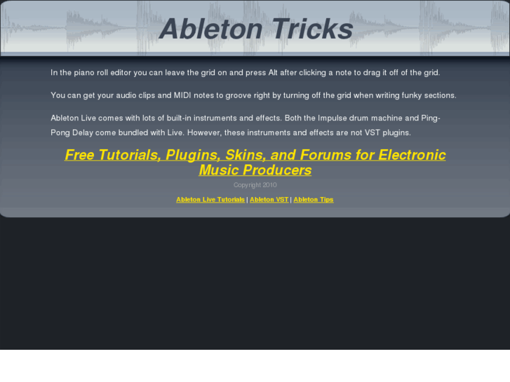 www.abletontricks.net