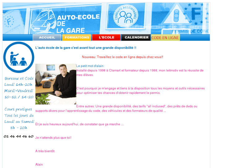 www.autoecoledelagare.com