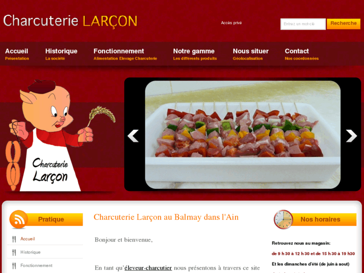 www.larcon-charcuterie.com