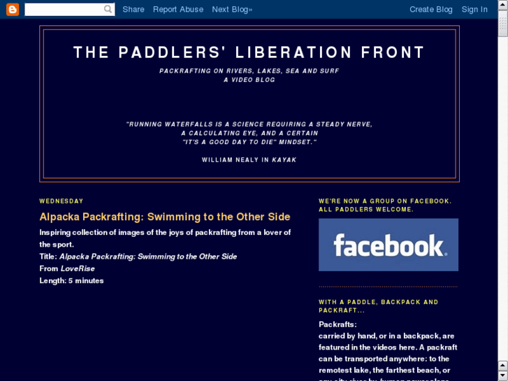 www.paddlersliberationfront.com