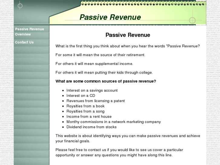 www.passiverevenue.com