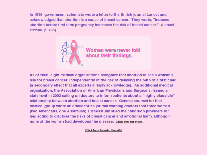 www.abortionbreastcancer.com