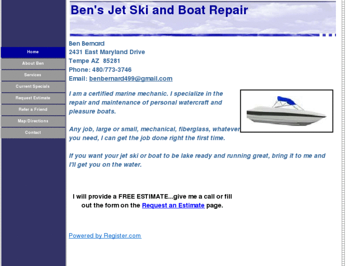 www.bensjetskiandboatrepair.com