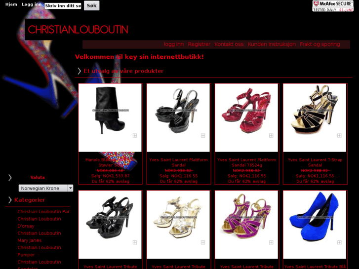 www.christianlouboutinnorge.com