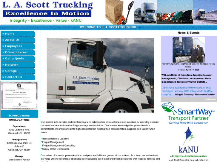 www.lascotttrucking.com