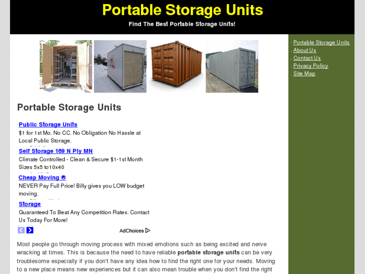 www.portablestorageunits.org