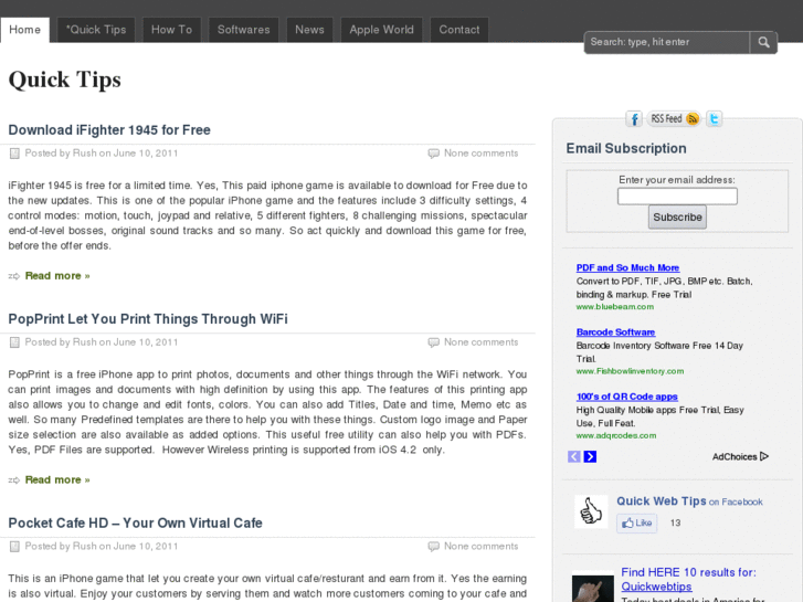 www.quickwebtips.info