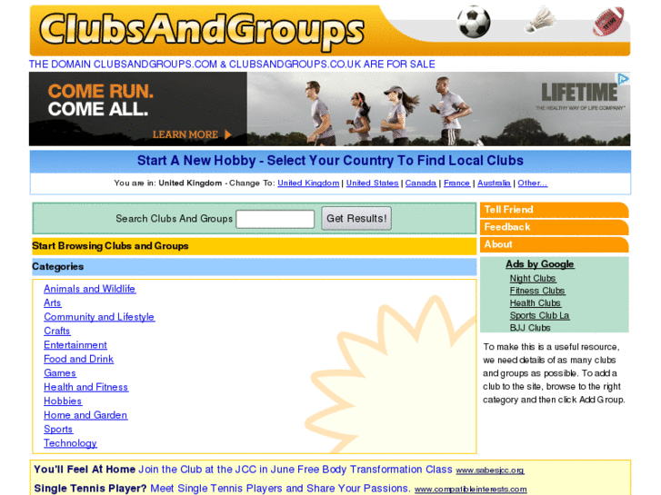 www.clubsandgroups.com