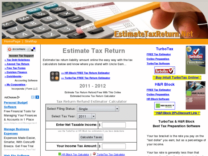 www.estimatetaxreturn.net