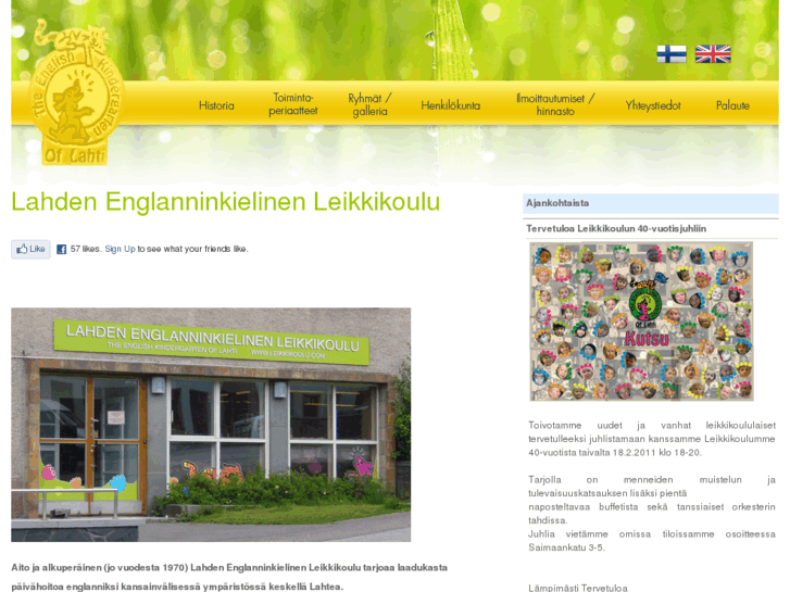 www.lahdenenglanninkielinenleikkikoulu.net