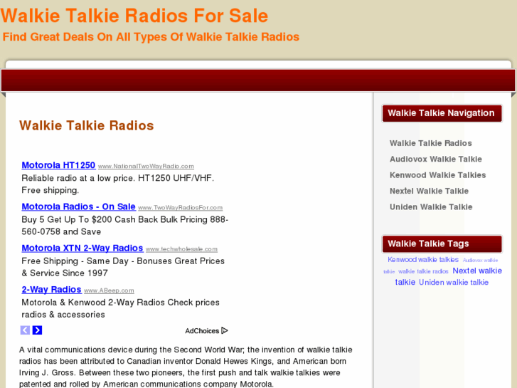 www.walkie-talkie-radios.org