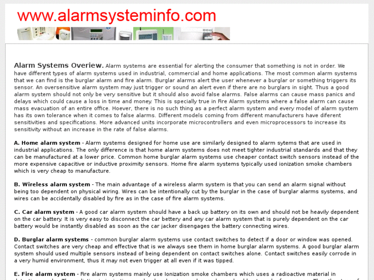 www.alarmsysteminfo.com