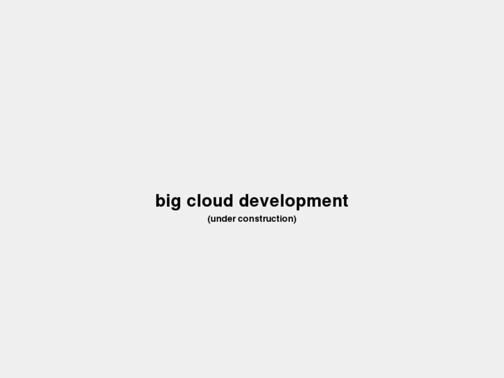 www.bigclouddevelopment.com