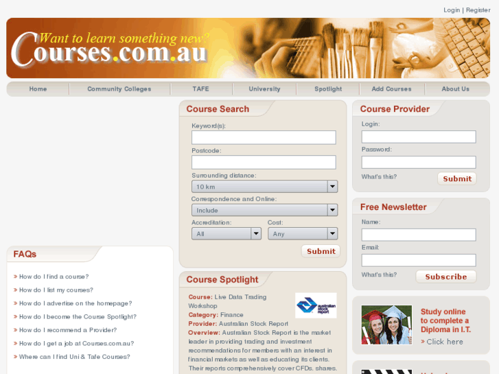 www.courses.com.au