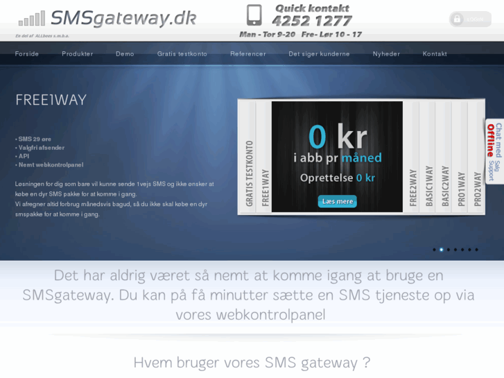 www.smsgateway.dk