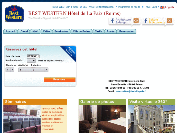 www.bestwestern-lapaix-reims.com