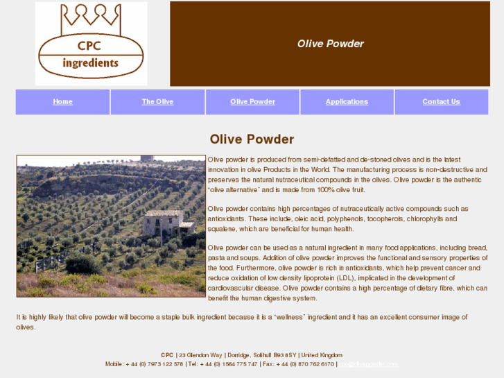 www.olivefruitpowder.com