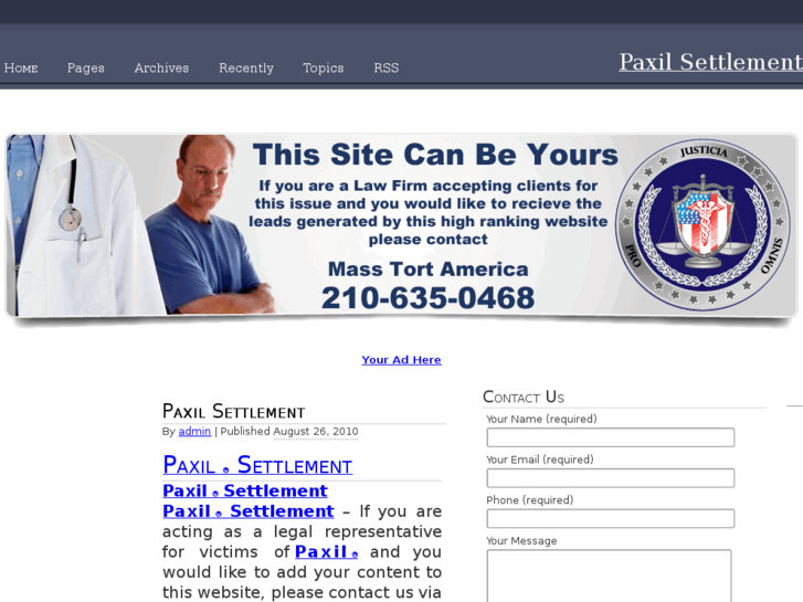 www.paxil-settlement.info