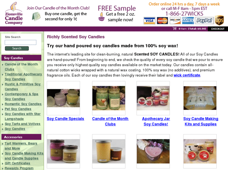 www.zionsvillecandleco.com