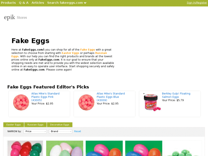 www.fakeeggs.com