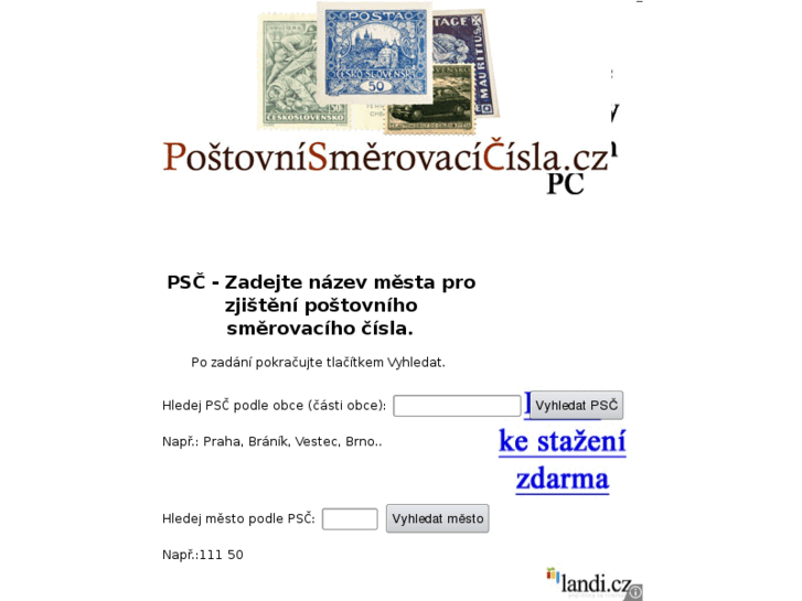 www.postovnismerovacicisla.cz