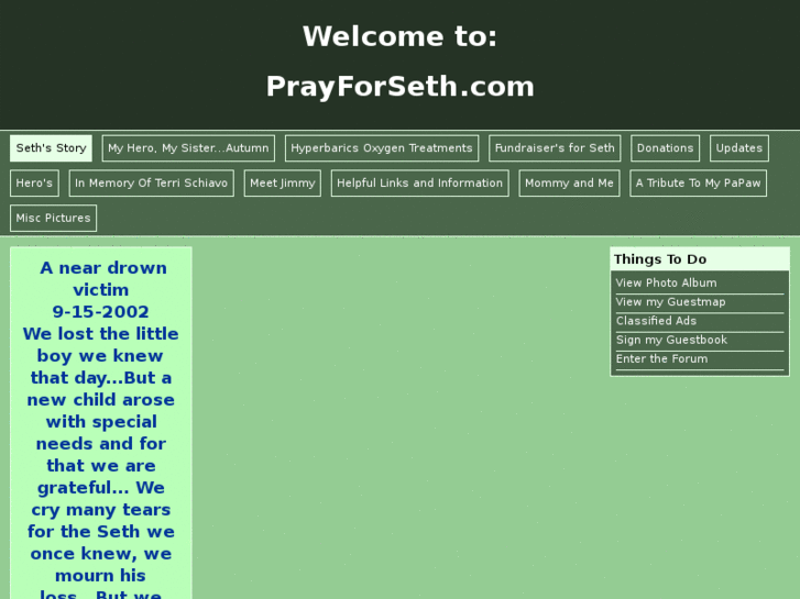 www.prayforseth.com