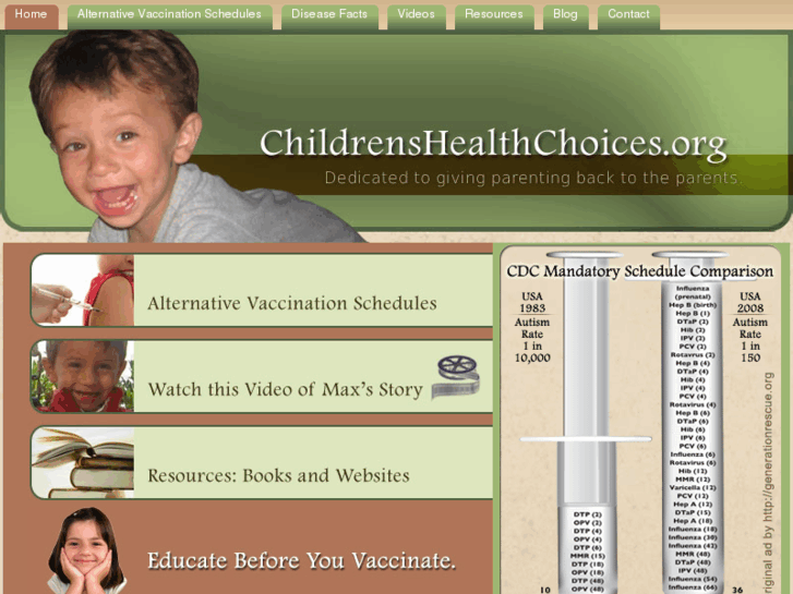 www.safervaccinationschedule.net