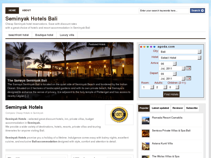 www.seminyak-hotels.com