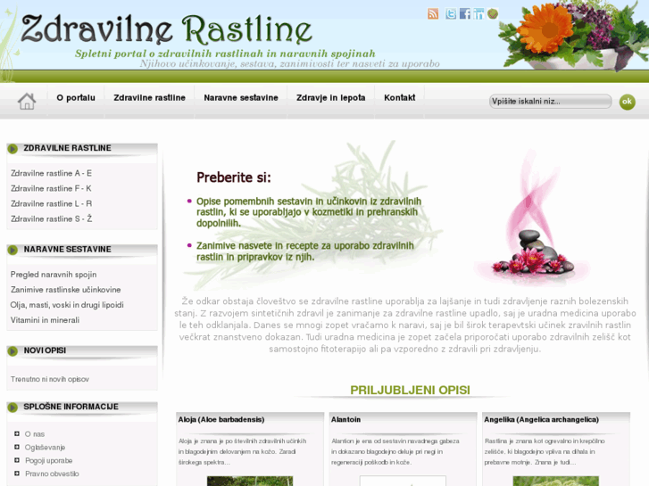 www.zdravilnerastline.si