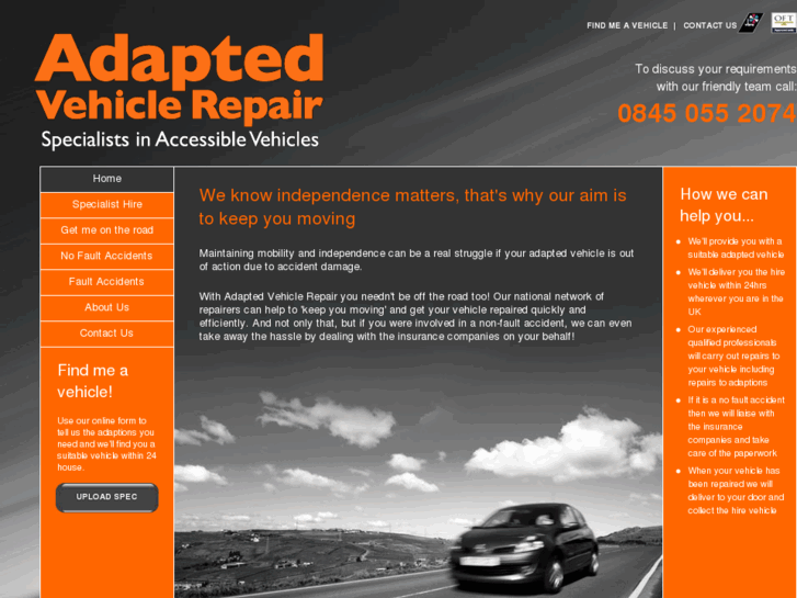 www.adaptedvehiclerepair.co.uk