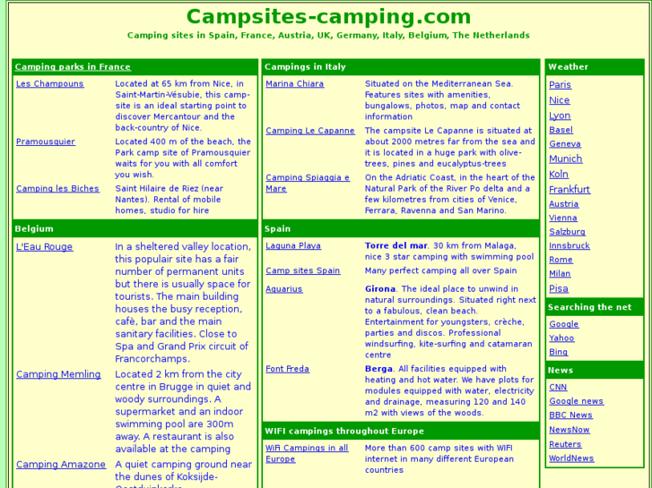 www.campsites-camping.com