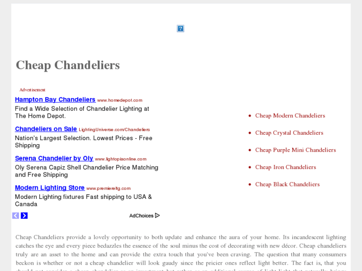 www.cheap-chandeliers.net