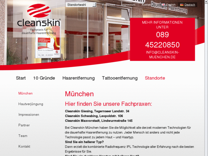 www.cleanskin-muenchen.de