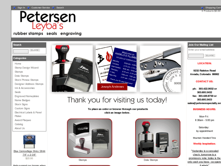 www.petersenspecialty.net